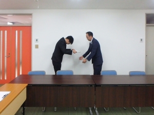 内定式の様子